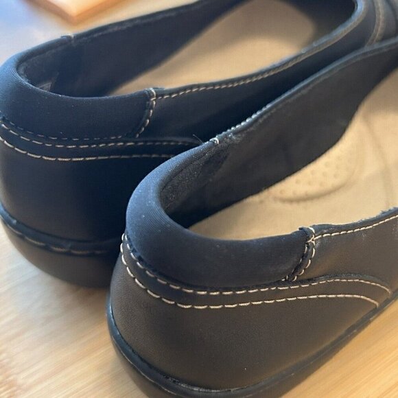 Collection by Clarks Flats Women's Sz. 7M Dark Brown Comfort Insole Leather #S5 - Picture 6 of 7